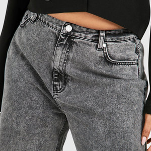 2024 nueva moda mujer ropa Jeans holgados acampanados con bolsillo para mujer Pantalones transpirables pantalones de mezclilla servicio OEM - Product Image 4