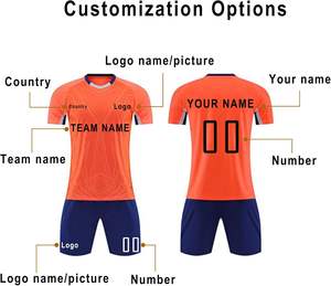 Maillot de football léger sur mesure uniforme en polyester à séchage rapide avec tissu évacuant l'humidité pour les joueurs de football - Product Image 6