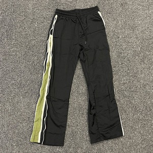 Custom Side <b>Zip</b> Flared Breathable Windbreaker Pants <b>Men</b> Elastic Waistband High Street Stacked - Product Image 2