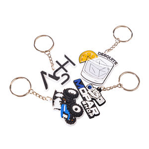 شعار مخصص إبداعي ناعم 2D 3D حامل مفتاح شخصي الموضة حلقة تسلق للاستخدام الترويجي - Product Image 6