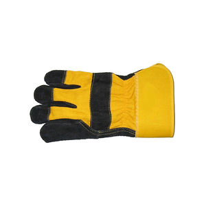 Guantes DE TRABAJO profesionales de seguridad de cuero al por mayor personalizados OEM Logo guantes de trabajo de cuero con buenos precios - Product Image 6