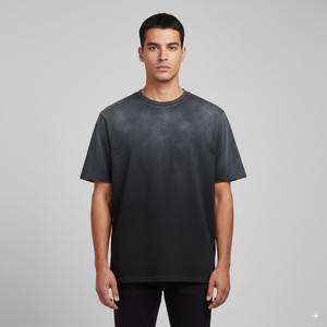 Camiseta de lavado ácido de alta calidad, Camiseta con estampado DTF DTG de sublimación personalizada, camisetas con estampado gráfico de moda para hombre de diseñador de moda - Product Image 3