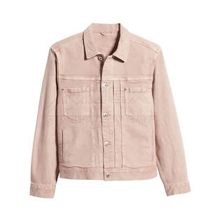 แจ็กเก็ตยีนส์ผ้าฝ้าย100% ของผู้ชายเสื้อแจ็กเก็ตระบายอากาศน้ำหนักเบาวัสดุผ้าคุณภาพสูงสำหรับฤดูหนาว - Product Image 1