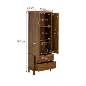 Gabinete de madera de mango Remick - Product Image 5