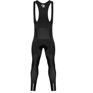 Mallas con pechera de ciclismo térmicas de talla grande para hombre, pantalones cortos y mallas con acolchado de gel - Product Image 1