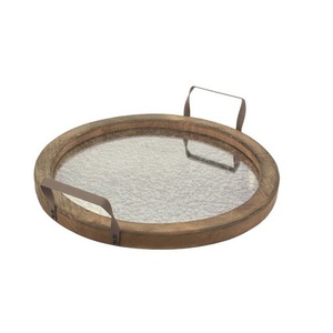 Copper Plated Hammered Metal Serving Dish Wedding Party Tabletop Decor Catering Serving <b>Tray</b> Food Salad and Fruit Serving <b>Tray</b> - Product Image 3
