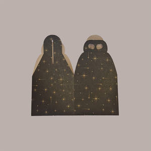 10pcs boîte-cadeau Panettone en carton noir avec étoiles dorées 200x200H180mm pour 1kg pour les vacances de Noël - Product Image 2