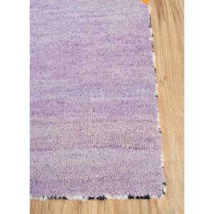 Alfombra de Lana y Seda de Bambú Anudada a Mano con Diseño Geométrico Rosa y Morado Freedom Manchaha de 9x12 Pulgadas para Decoración de Sala de Estar Juvenil - Les-8141 - Product Image 4