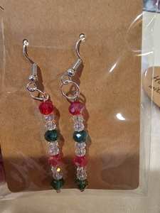 Pendientes de cuentas bohemias con flecos en cascada Andy de diseño turquesa, regalo de joyería único - Product Image 2