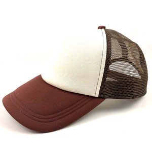 Hot Sale Classic <strong>Solid</strong> Two-Tone Breathable Trucker Hat Sporty Oxford Custom Embroidery Print Pattern Logo Dobby Terry Street