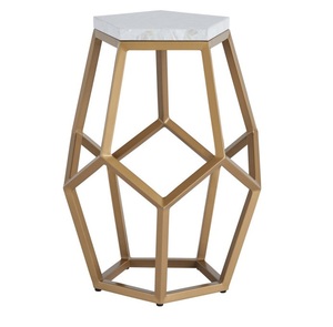 Tendance moderne métal marbre dessus chevet canapé Table d'appoint Table basse chambre salon décoratif maison & hôtel décoration - Product Image 1