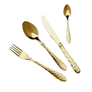 Ensemble de 5 couverts en laiton de la plus grande qualité Couverts dorés en acier miroir pour vaisselle de restaurant Couverts - Product Image 4