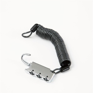 Combinación de 3 dígitos Cerradura antirrobo para bicicleta de motocicleta 2,5mm * 180cm-Plata - Product Image 3