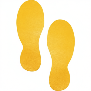 Marcadores Autoadhesivos para Estacionamiento en Forma de Huella, Color Amarillo Señal, Duraderos, Paquete de 5 Pares, Otras Etiquetas, Categoría de Producto - Product Image 3