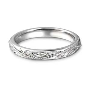 Jeulia Always & Forever Bague pour homme en argent sterling avec feuille sculptée unique - Product Image 1