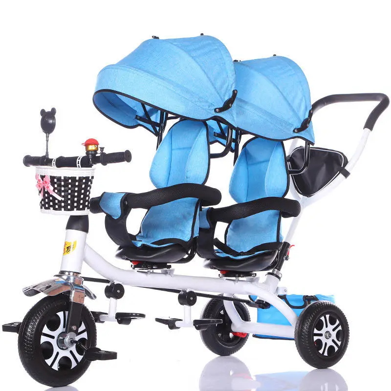 Produits les plus vendus Tricycle pour enfants Chariot double Vélo pour bébé Poussette pour bébé Poussette