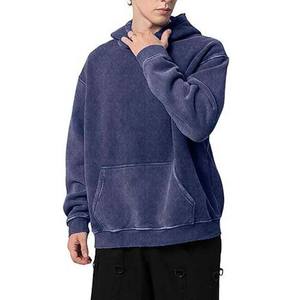Fabricant de vêtements Hosten Greek, sweat à capuche en molleton brodé avec poche, coupe classique, délavage acide, couleurs personnalisées, fabrication OEM sur mesure. - Product Image 4