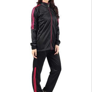 Survêtement deux pièces grande taille pour femmes survêtement court respirant 100% coton polaire Yoga porter pour la saison d'hiver - Product Image 1