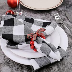 Rond de serviette en perles en bois faites à la main Décor de table élégant pour les mariages et les vacances de Noël pour les occasions spéciales - Product Image 4