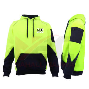 Sweat à capuche réflecteur haute visibilité pour hommes-Travail et sécurité-Fermeture à glissière et pull-over-Sweat-shirt à capuche-Veste polaire - Product Image 1