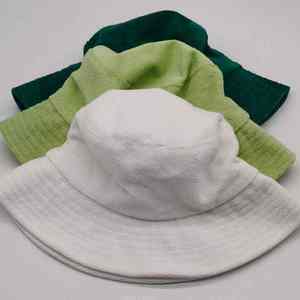 Unisex Cotton Terry Towel Bucket <b>Hat</b> Customisation Logo For Outdoor Sports Daily Casual Travel <b>White</b> Blank Style Bucket <b>Hat</b> - Product Image 6