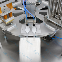 Machine de remplissage automatique de sirops et de miels en sachets plastiques avec dosage précis à petite échelle et scellage de feuilles métalliques