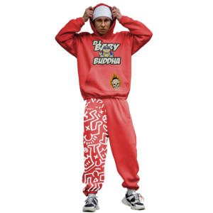 High Quality Men's 2 1 Streetwear Joggers Set Custom Logo Solid Pattern TrackSuit 100% Cotton Breathable Lightweight Wholesale - Product Image 5