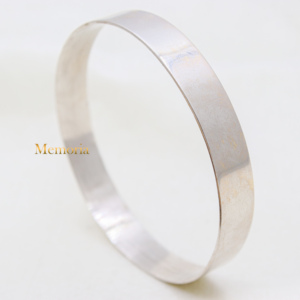 <strong>Plain</strong> Silver <strong>Kada</strong> 925 Sterling Silver Bangle Silver Bracelet for Men and Women's Jewelry for Wholesale