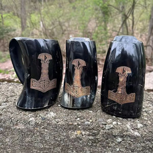 Tasse en corne naturelle rustique, verres écologiques fabriqués à la main, tasse élégante et durable, parfaite pour le café, le thé, le whisky, les besoins en cadeaux - Product Image 1