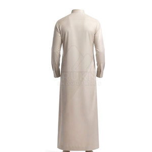 Thobe moderne ajusté pour homme, décontracté, respirant, léger, en coton, élégant, pour un usage quotidien, coupe confortable, design stylé - Product Image 6