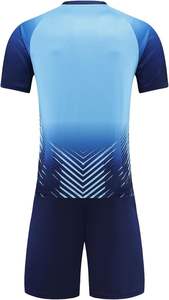 Maillot de football à manches courtes en polyester 100% Chemise et short d'entraînement Uniforme d'équipe sportive Vêtements de football - Product Image 4