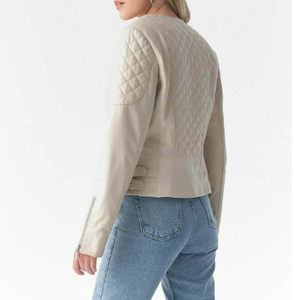 Chaqueta de trabajo de manga larga para mujer de invierno de gran oferta para mujer chaqueta de cuero de alta calidad de nuevo diseño de moda para mujer - Product Image 3