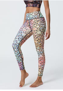 Entrenamiento Fitness Correr Cintura alta Sublimación Mujeres Gimnasio Pantalones Tiger Stripe Leopard Impreso Cintura elástica, Yoga Leggings Medias - Product Image 4