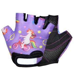Guantes de Ciclismo de medio dedo para niños al por mayor de fábrica, equipo de deportes al aire libre antideslizante transpirable personalizado - Product Image 5
