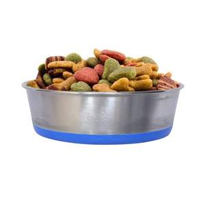 Portable Stainless Steel <b>Dog</b> <b>Bowl</b> Customizable 1600ml Indoor Outdoor <b>Water</b> Food Feeder Non-Slip Grip <b>for</b> Pets Cats - Product Image 1