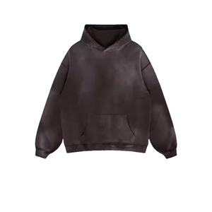 Wholesale 2025 Custom Made High Quality Polyester/Cotton Acid <b>Washed</b> Solid High Street Stone <b>Washed</b> Vintage Hoodie Multi Winter - Product Image 2
