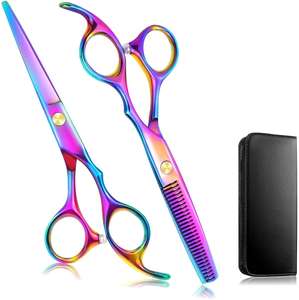 Tijeras de peluquero profesionales de 6,5 pulgadas para corte de pelo, adelgazamiento, tijeras de pelo personalizadas de alta calidad, rodillo, barra rellena de aceite personalizada - Product Image 1