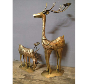 Restaurante Navidad decorativo Reno candelita portavelas regalo de Navidad velas boda fiesta decoración del hogar adorno de Navidad - Product Image 1