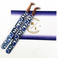 Cils personnalisés OEM professionnels de précision avec pointe en or rose, antistatiques, durables, écologiques, en acier inoxydable, avec logo personnalisé