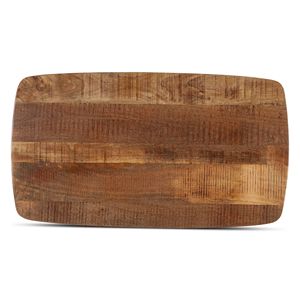 Furnishiaa Table basse moderne en bois massif et fer en forme de X pour usage domestique - Product Image 5