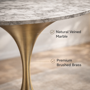 Mesa de Bar Redonda Moderna con Tapa Negra y Base de Acero Inoxidable Tipo Tulipán para Hotel, Cafetería, Bistro, Restaurante, Muebles Comerciales - Product Image 4