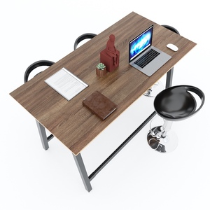 Ministral Design Standing <b>Desk</b> for Group <b>Work</b> 160x80x105cm Dual Motor Office Furniture with Iron Legs Plywood Wood STD68037 - Product Image 2
