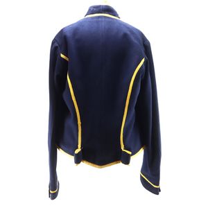 Chaqueta de concha de Caballería de EE. UU. Chaqueta de concha de lana azul con botones de latón en la parte delantera y uniforme forrado de algodón Uniforme de chaqueta de lana - Product Image 3