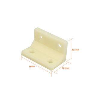 Support d'angle en plastique ABS pour meubles, connecteur de code fixe, support d'angle à 90 degrés, support d'étagère en plastique, support d'angle - Product Image 6