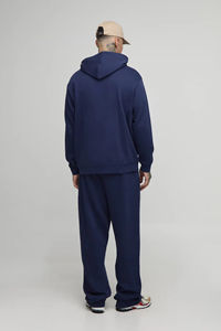 Ensemble de survêtement d'hiver pour homme 100 % coton OEM/ODM, avec logo brodé personnalisé, poids lourd 480 GSM, couleur unie, style streetwear - Product Image 3