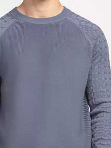 Sudadera Personalizada para Hombre, Invierno 2025, Manga Larga, Cierre de Cremallera de un Cuarto, Felpa, Estampado, Acabado Lavado a la Piedra, Tejido de Poliéster/Algodón - Product Image 5