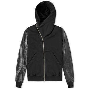 2025 dernière conception 100% coton pull à capuche avec manches en cuir respirant motif solide broderie 3D Styles d'hiver - Product Image 4