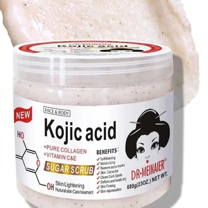 Gommage corporel éclaircissant au sucre et à l'acide kojique naturel Dr Meinaiers avec vitamine C et acide hyaluronique - Pour les commandes en gros/en vrac - Product Image 4