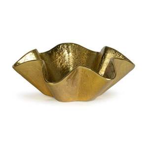 Durable Ornate Design Brass <b>Serving</b> <b>Bowl</b> for Stylishly <b>Serving</b> Meals and Enhancing Home Decor with Classic Appeal - Product Image 1