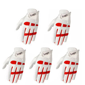 Guante de golf de cuero Cabretta Real de calidad Unisex, servicio OEM, logotipo personalizado, transpirable, suave, duradero para jugadores Premium, piel de oveja - Product Image 2